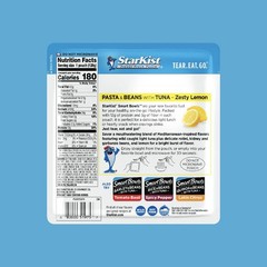 Smart Bowls Zesty Lemon, 4.5 oz Pouch (Pack of 12) – Features Pasta & Beans w…