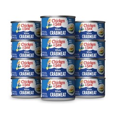 Chicken of the Sea White Crab Meat, 6 oz. Cans Pack of 12, High in Calcium, W…