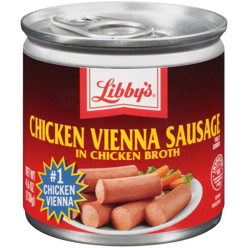 Libby’s Chicken Vienna Sausage in Chicken Broth Canned Sausage 4.6 OZ