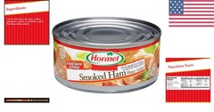 Smoked Canned Ham, Gluten-Free, 5oz Pack of 12 – High Protein Delight