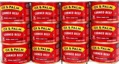 OX & Palm Corned Beef with Juices Original Chunky Style 15 oz ( Pack of 12 )