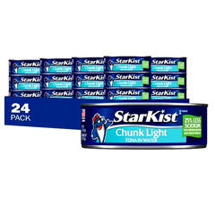StarKist Chunk Light Tuna In Water, 25% Less Sodium,Wild Caught,20g Protein,5 oz
