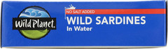 Wild Planet Wild Sardines in Water, No Salt Added, Tinned Fish, Sustainably Wild