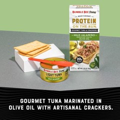 Bumble Bee Prime Protein on the Run Tuna Snack Kit Gourmet Tuna Marinated in…