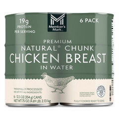 2 Pack – Member’s Mark Premium Chunk Chicken Breast 12.5 oz., 6 count.