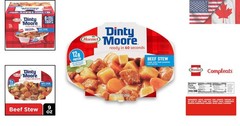 Instantly Satisfying Beef Stew – 9-Ounce Trays, Pack of 6 for Convenient Dining