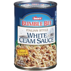 Snow’s Italian Style White Clam Sauce, 15 oz Can – Made with Fresh Clams, Gar…