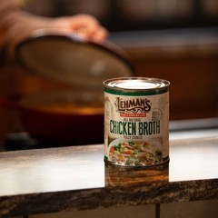 Lehman’s Canned Broth for Baking, Cooking and Pantry, All Natural Stock