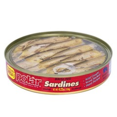 Brisling Sardines, Smoked in Olive Oil, 4.23-Ounce