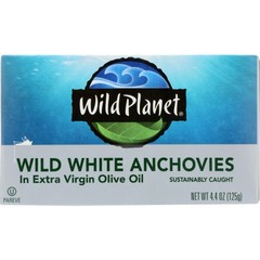 Foods Wild White Anchovies In Extra Virgin Olive 4.4 Oz(Case Of 12)