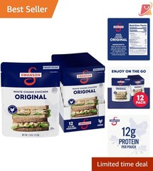 Chicken Canned Fully Cooked White Chunk Ready to Eat 2.6OZ Pouch Pack of 12