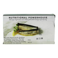 Wild Planet Wild Sardines in Extra Virgin Olive Oil, Sea Salt, Lightly Smoked, T