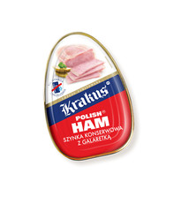 KRAKUS Polish Premium Canned Ham Preserved Meat 455 g / 1 Lb