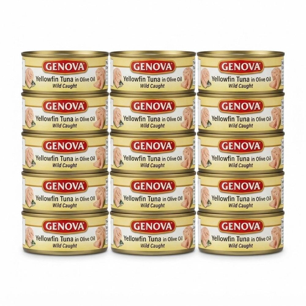 Yellowfin Tuna in Olive Oil 5oz Cans Pack of 12 Wild Caught