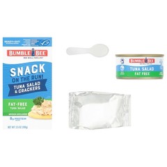 Snack On The Run Fat-Free Tuna Salad with Crackers Kit- Ready to Eat, Spoon I…