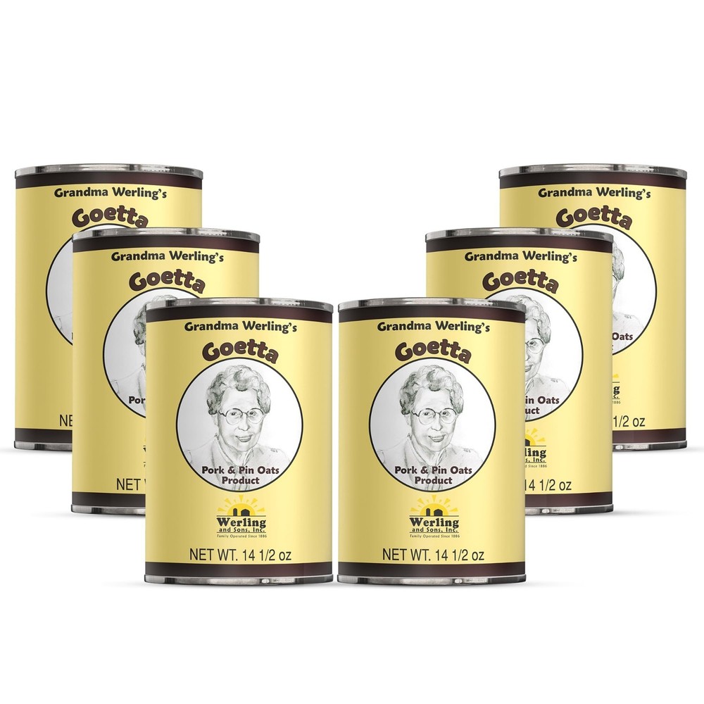 Goetta Canned Meat 14.5 Oz – Fully Cooked Pork & Oats | German-Style | 5-Year Sh