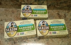 Season Wild Caught Skinless Boneless Sardines 4.375 Oz 22g Protein Lot Of 3