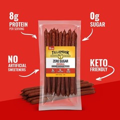 Tillamook Country Smoker Smoked Sausage, Zero Sugar, Original, 16 Ounce 36 Co…