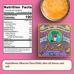 Fishwife Albacore Tuna Trio 3-Pack with Lemon, Spicy Spanish Olive Oil | Wil…