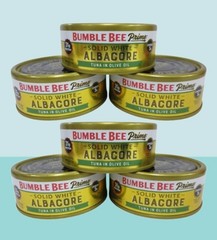 BUMBLE BEE PRIME SOLID WHITE ALBACORE TUNA IN OLIVE OIL 5 OZ NWOB EXP: 2028 6PCS