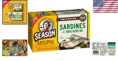 24-Pack Canned Sardines in Olive Oil – Sustainable, Gluten-Free & High Protein