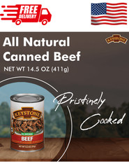 Keystone All Natural Canned Beef 14.5 oz Fully Cooked No Preservatives High Prot