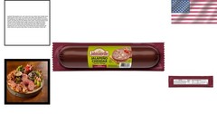 Smoked Beef Summer Sausage 20oz – Spicy Jalapeno Cheddar, Ingredients