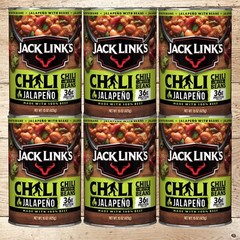 Jack Link’s Jalape�o Chili Beans Blazin’ Fiery Heat Eat 100% Beef 15 oz (6 Pack)