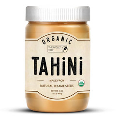 Organic Tahini Paste 16 oz (1lb) – Unhulled White Sesame Tahini Dressing – USDA