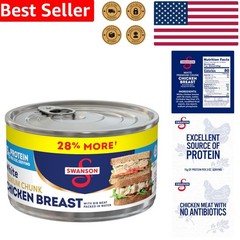 12.5 OZ Swanson White Chicken in Water – Ready-to-Eat Protein Source