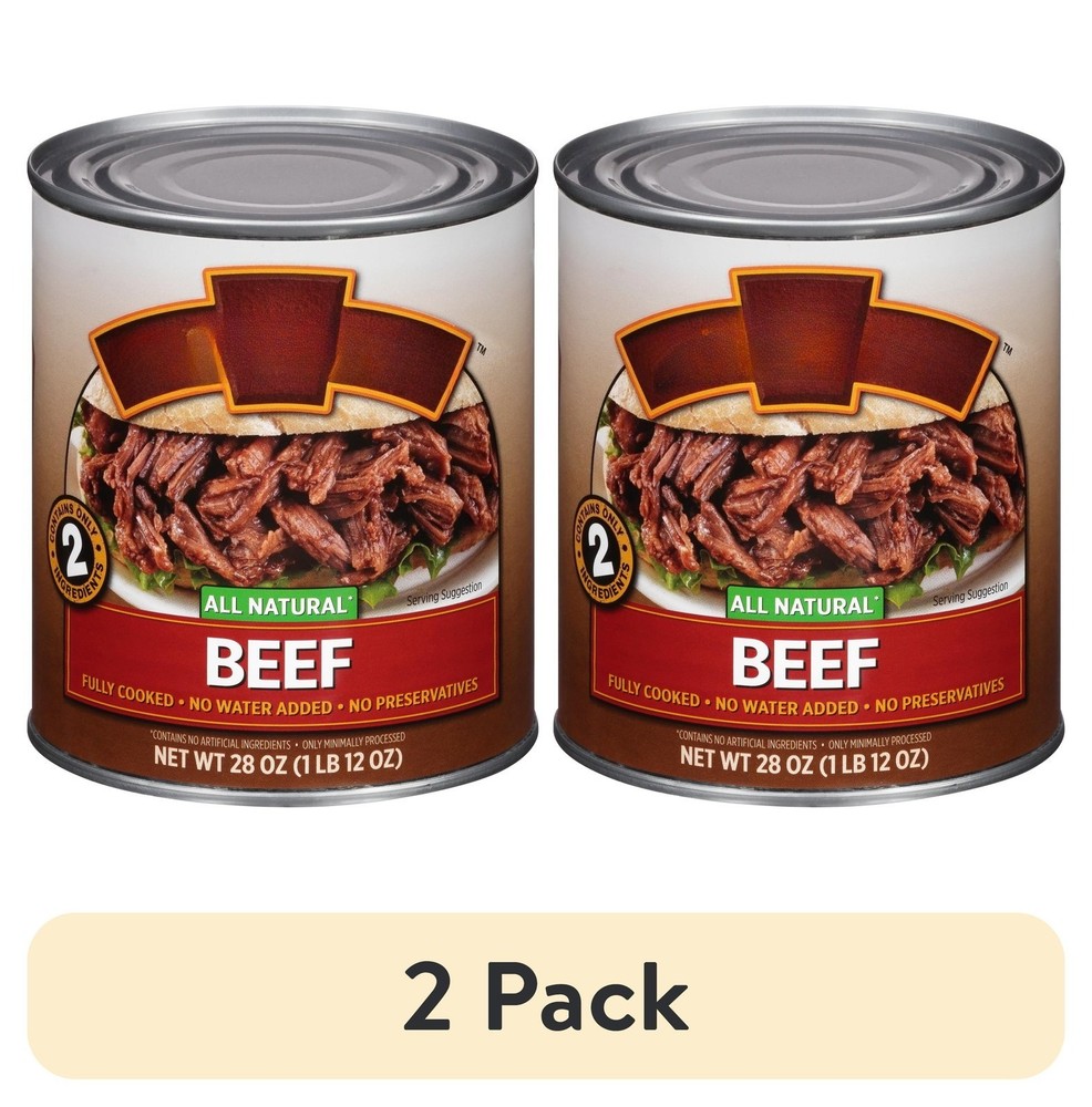 (2 pack) All Natural Beef, 28 oz Can