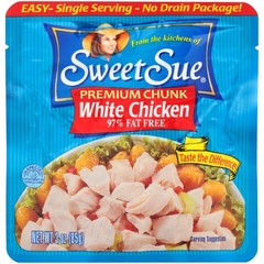 Chicken Breast Rib Meat Pouch 3oz 20g Protein Keto Gluten Free Cooked Chunks