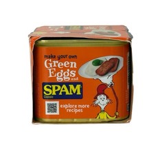 Spam Classic Green Eggs And Ham SPAM LIMITED EDITION Two 12oz Cans 6/2028