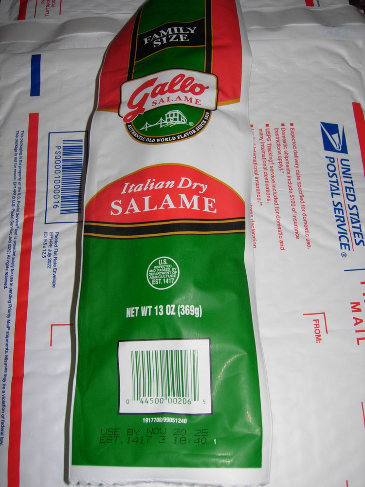 1 – PACK GALLO ITALIAN SALAMI DRY SALAME “Family Size” 13 Oz Each Fast & Fresh