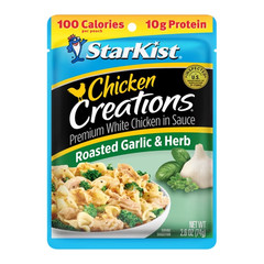 (3 pack) StarKist Chicken Creations, Garlic and Herb, 2.6 oz Pouch