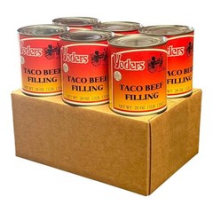 Yoder’s Fully Cooked 28 Oz Fresh REAL Canned Taco Beef Filling 6 28 ounce