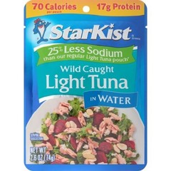 StarKist Chunk Reduced Sodium Light Tuna in Water Pouch 3 Pack