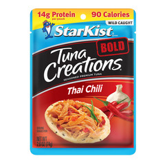 Starkist Tuna Creations BOLD Thai Chili Style Pouch (2.6 Oz – 24 Pack) Wild Caug