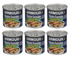 Armour Vienna Sausage Jalapeno Flavored 6 Pack