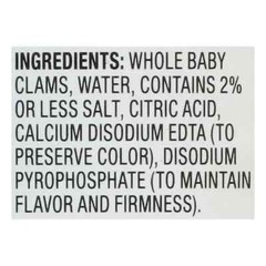 Bumble Bee Whole Baby Canned Clams, 10 oz Can – Ready to Eat – 14g Protein
