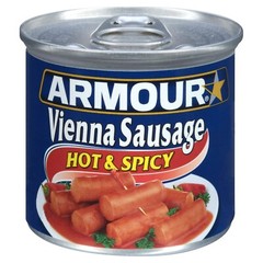 Armour Star Vienna Sausage, Hot & Spicy 🌶️ 4.6 oz Case of *24 Canned Sausage