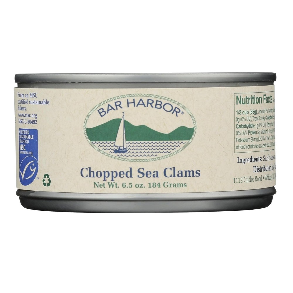 All-Natural Chopped Surf Clams – 6.5 oz – Perfect for Gourmet Dishes