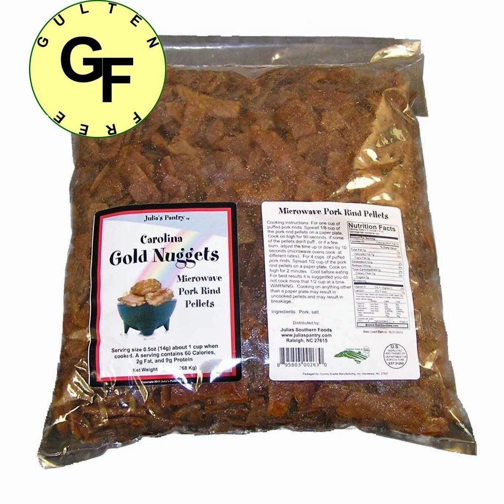 Carolina Gold Nuggets Microwave Pork Puffies Pork Rinds 10 Pounds