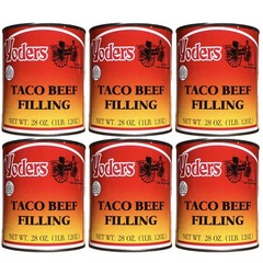 Yoder’s Fully Cooked 28 Oz Fresh REAL Canned Taco Beef Filling 6 28 ounce