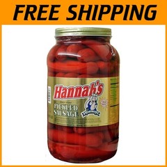 Authentic Hot Pickled Sausage – 39 ct. Jar#^