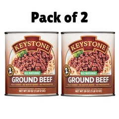 Keystone All natural Ground Beef 28 oz Can, (PACK OF 2) Free Shipping.