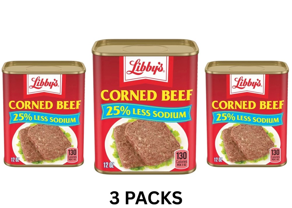 (3 pack) Libby’s Corned Beef, 12 oz Can free shipping
