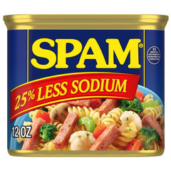 (12 Pack) SPAM Hello Kitty 25% Less Sodium Canned Meat, 12 oz Shelf Stable