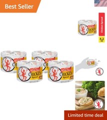 Healthy Ready-to-Eat Chicken Spread – 4.25 Oz Pack of 4 | Perfect Snack Anytime