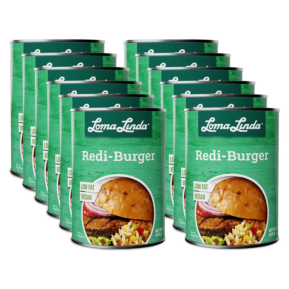 Loma Linda – Low Fat Redi-Burger (15 oz.) – Plant Based – Vegan